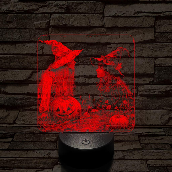 Kis boszik találkozója 7 színű valósághű 3D led lámpa