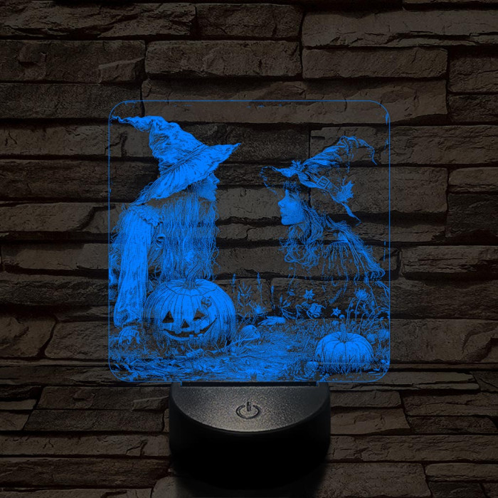 Kis boszik találkozója 7 színű valósághű 3D led lámpa