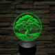 Az élet fája 7 színű valósághű 3D led lámpa