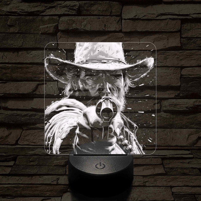 Cowboy az arcodba lő 7 színű valósághű 3D led lámpa