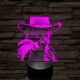 Cowboy az arcodba lő 7 színű valósághű 3D led lámpa