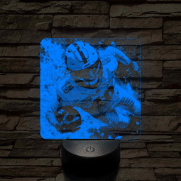 Rugby-s 7 színű valósághű 3D led lámpa