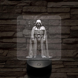 Vader Nagyúr 7 színű valósághű 3D led lámpa