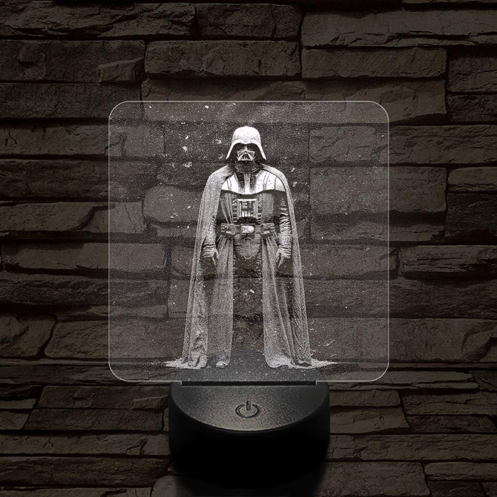 Vader Nagyúr 7 színű valósághű 3D led lámpa