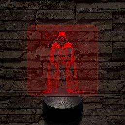 Vader Nagyúr 7 színű valósághű 3D led lámpa