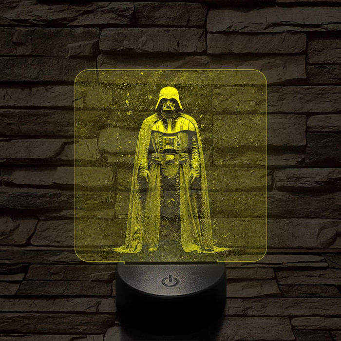 Vader Nagyúr 7 színű valósághű 3D led lámpa