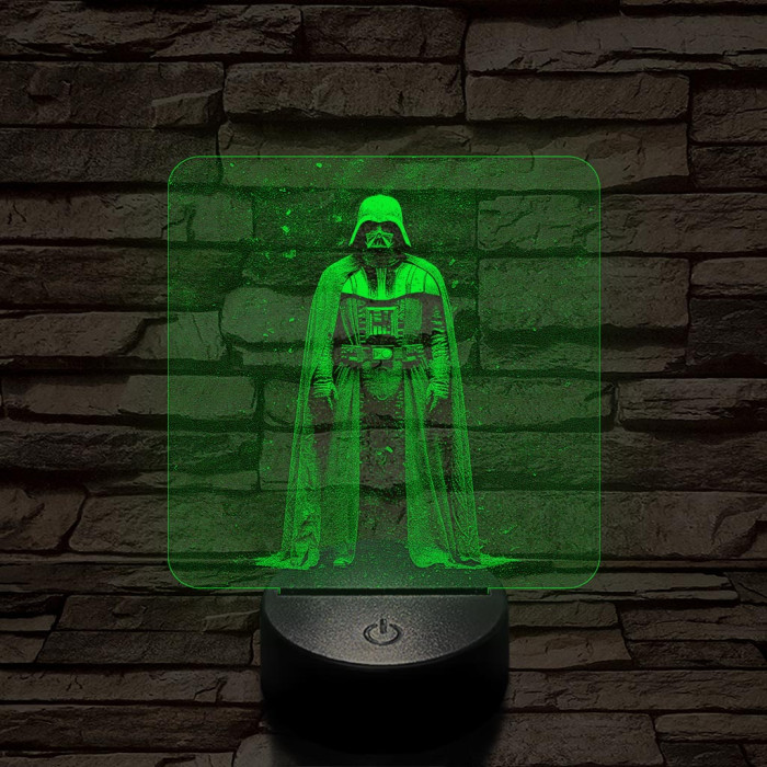Vader Nagyúr 7 színű valósághű 3D led lámpa