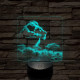 Oroszlán a szavannák királya 7 színű valósághű 3D led lámpa