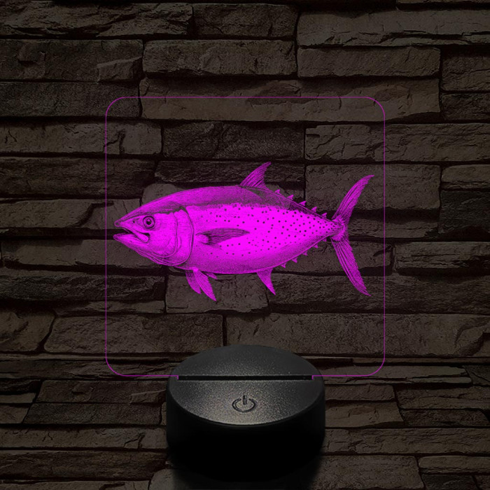 Tonhal 7 színű valósághű 3D led lámpa