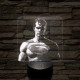 Superman 7 színű valósághű 3D led lámpa