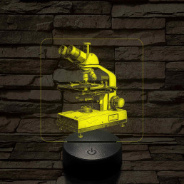 Mikroszkóp 7 színű valósághű 3D led lámpa