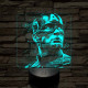 Usa Kapitány 7 színű valósághű 3D led lámpa