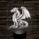Nemes-sárkány 7 színű valósághű 3D led lámpa