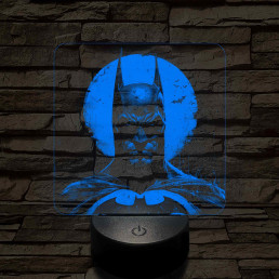 Batman a 7 színű valósághű 3D led lámpa