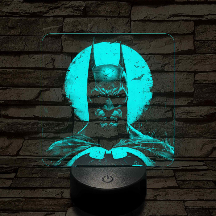 Batman a 7 színű valósághű 3D led lámpa