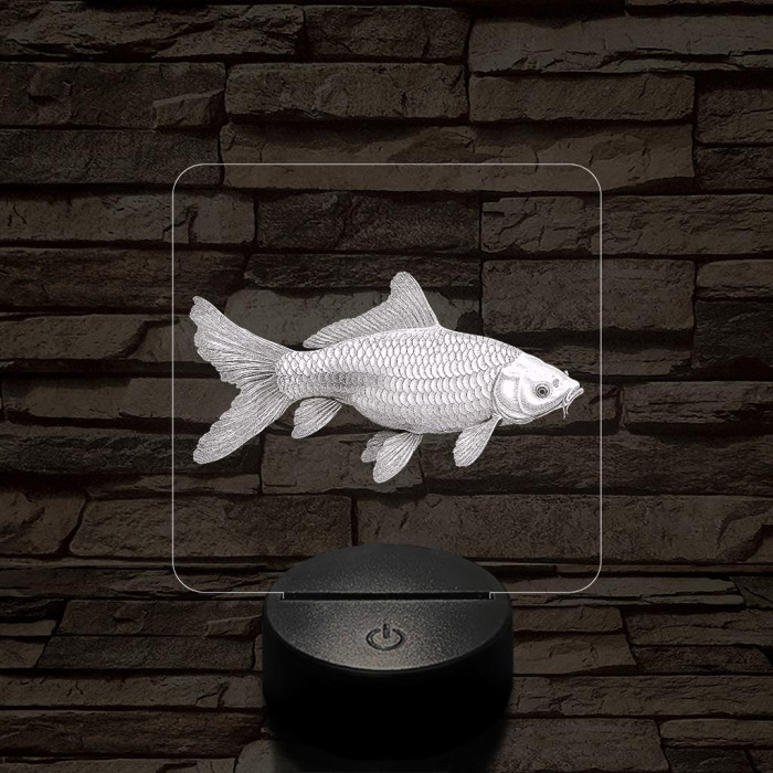 Ponty hal 7 színű valósághű 3D led lámpa