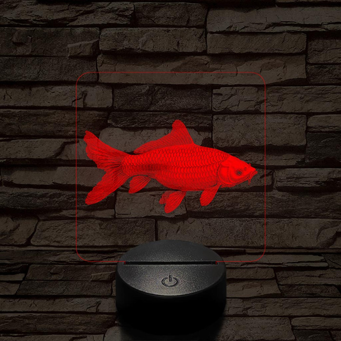 Ponty hal 7 színű valósághű 3D led lámpa