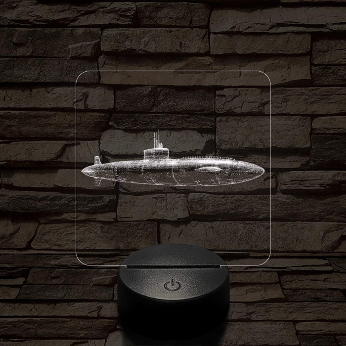 Harci tengerlatjáró 7 színű valósághű 3D led lámpa