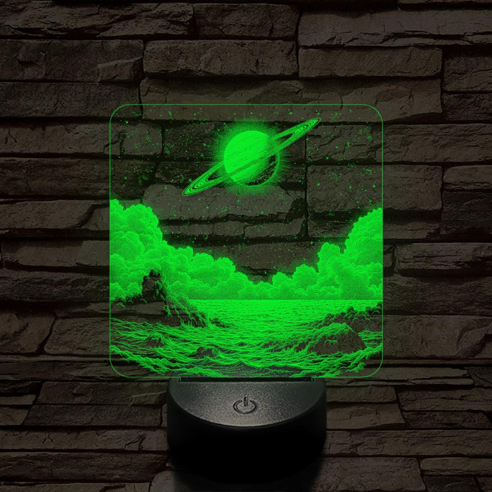 Űrbéli álom 7 színű valósághű 3D led lámpa