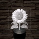 Napraforgó virág 7 színű valósághű 3D led lámpa