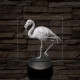 Flamingó madár 7 színű valósághű 3D led lámpa