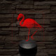 Flamingó madár 7 színű valósághű 3D led lámpa