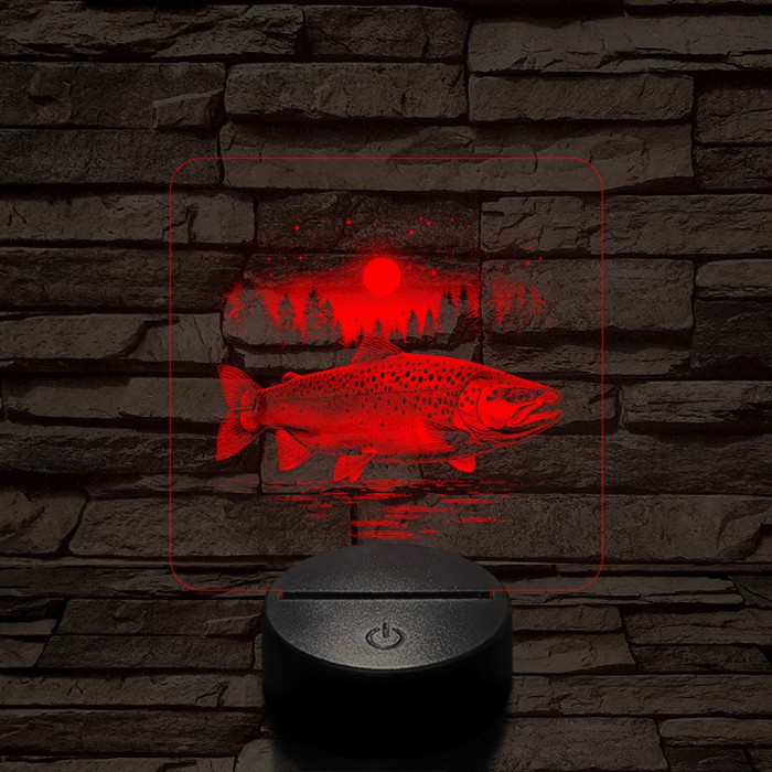 Atlanti Lazac hal 7 színű valósághű 3D led lámpa