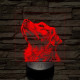 Golden Retriever portré 7 színű valósághű 3D led lámpa