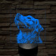 Golden Retriever portré 7 színű valósághű 3D led lámpa