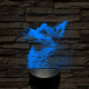 Welsh Corgi portré 7 színű valósághű 3D led lámpa