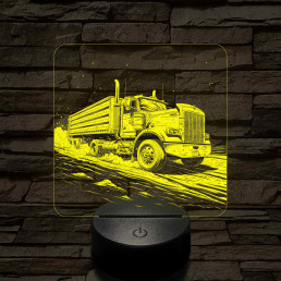 Kamion rohanásban 7 színű valósághű 3D led lámpa
