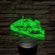 Kamion rohanásban 7 színű valósághű 3D led lámpa