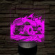 Monster Truck 7 színű valósághű 3D led lámpa