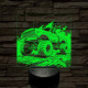 Monster Truck 7 színű valósághű 3D led lámpa