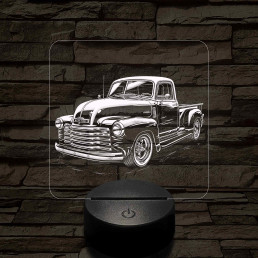 Chevrolet 3100 7 színű valósághű 3D led lámpa