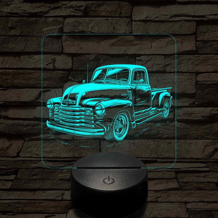 Chevrolet 3100 7 színű valósághű 3D led lámpa