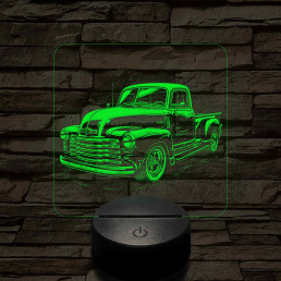 Chevrolet 3100 7 színű valósághű 3D led lámpa