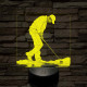 Golf idő 7 színű valósághű 3D led lámpa