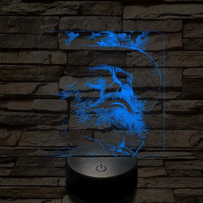 Amerikai nagybácsi 7 színű valósághű 3D led lámpa