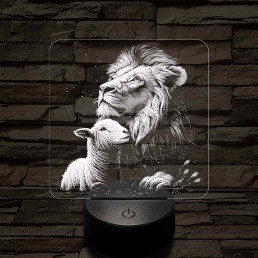 Paradicsomi környezet 7 színű valósághű 3D led lámpa