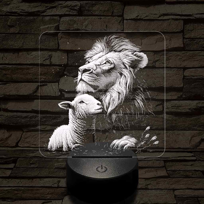 Paradicsomi környezet 7 színű valósághű 3D led lámpa