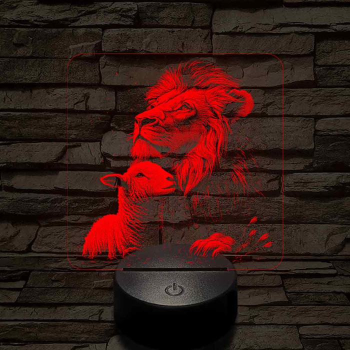 Paradicsomi környezet 7 színű valósághű 3D led lámpa