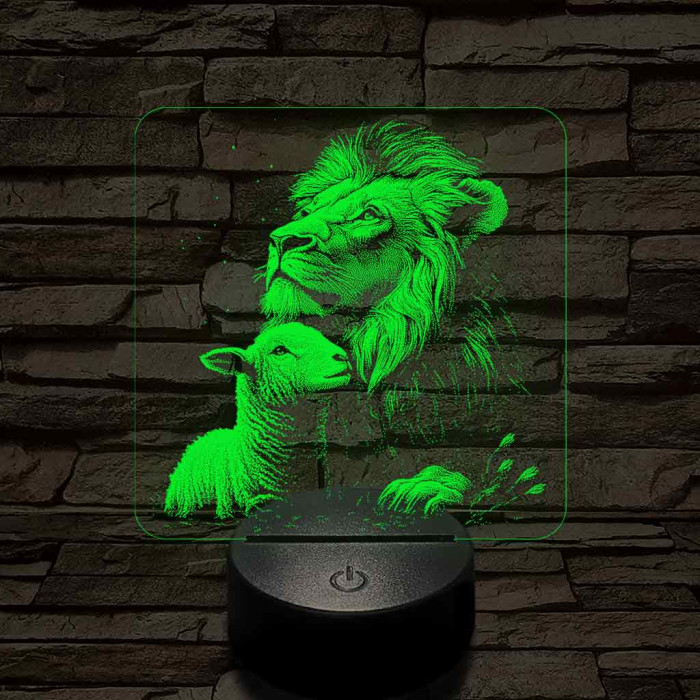 Paradicsomi környezet 7 színű valósághű 3D led lámpa