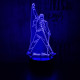 Freddie Mercury 7 színű 3D led lámpa
