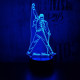Freddie Mercury 7 színű 3D led lámpa