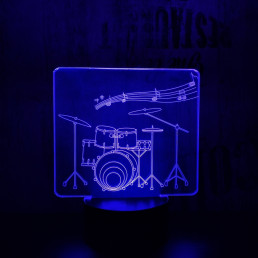 Dobos 7 színű 3D led lámpa