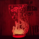 Gitár 2 7 színű 3D led lámpa