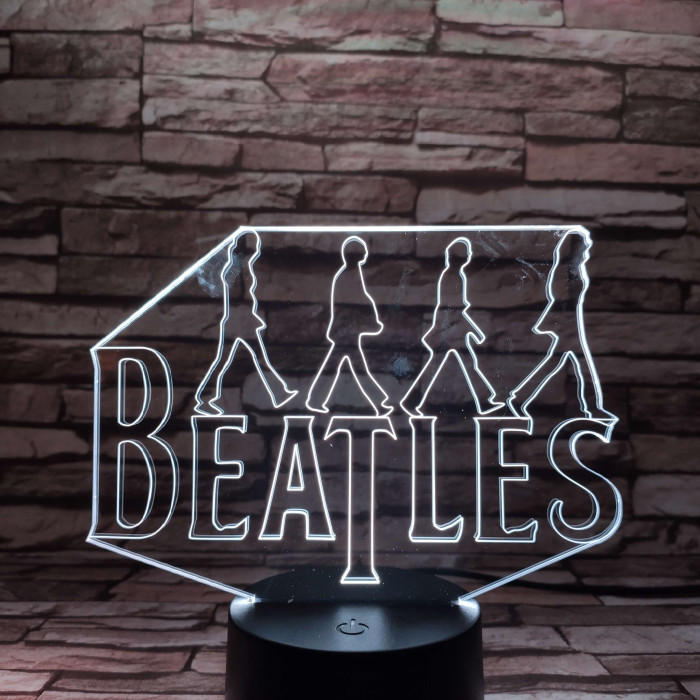 Beatles 7 színű 3D led lámpa