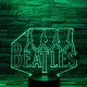 Beatles 7 színű 3D led lámpa