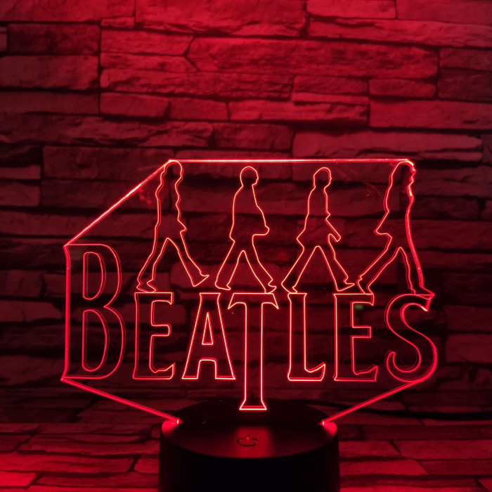 Beatles 7 színű 3D led lámpa